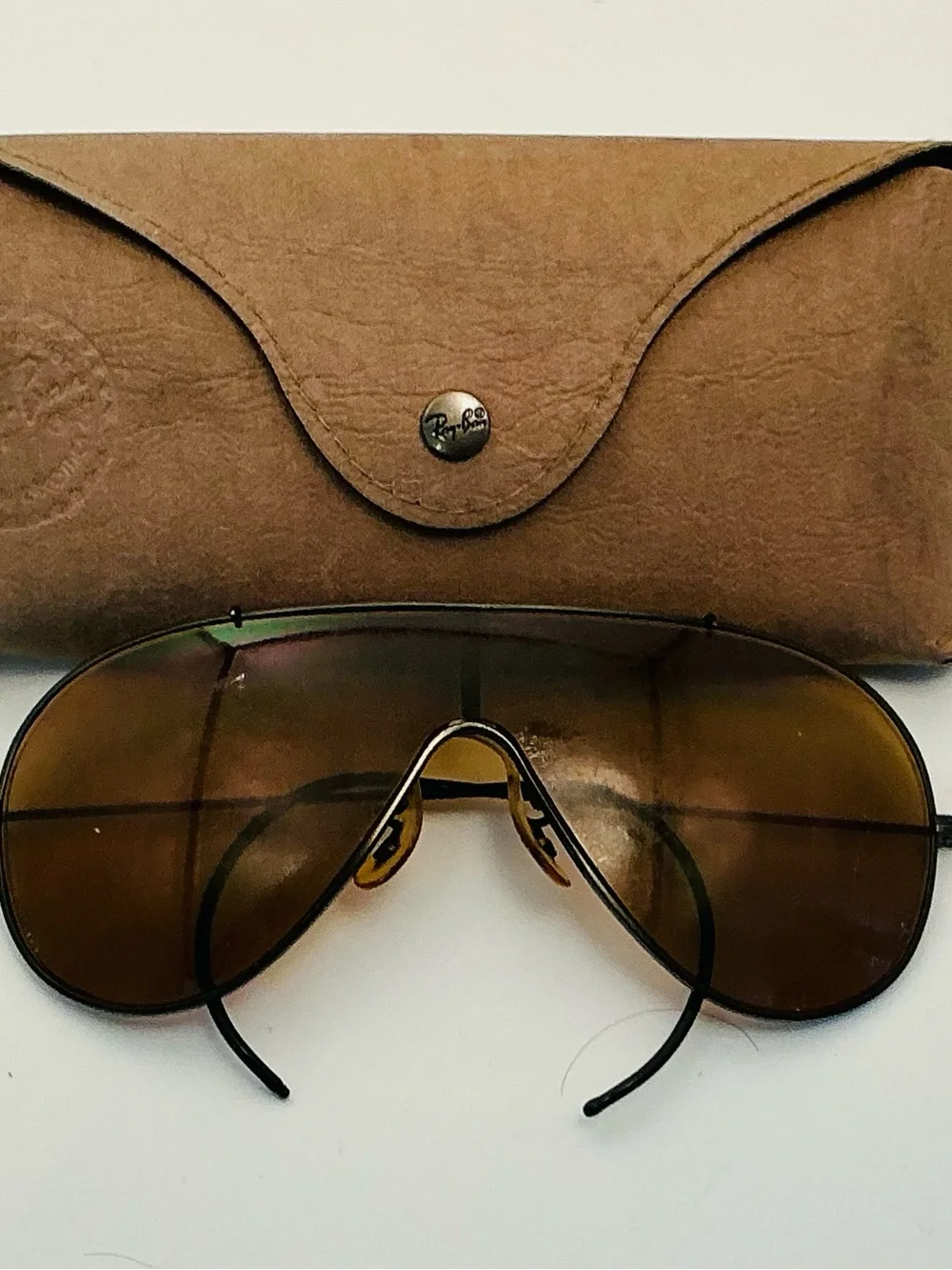 Genuine Vintage Ray Ban Bausch & Lomb Wings Sunglasses Amber Single Lens